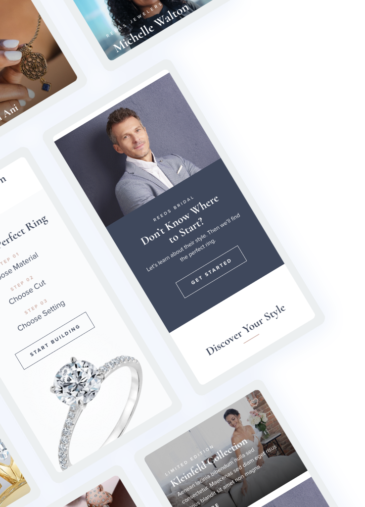 Jewelers User Experience and Design examples